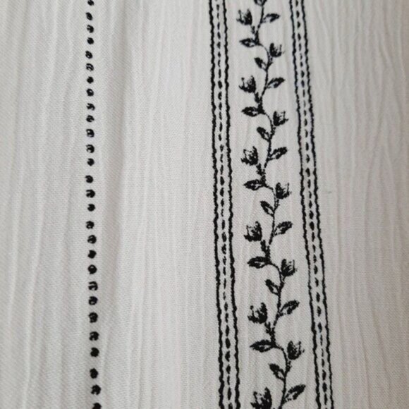 AEO - New Boho Peasant Blouse Tie Front w/ Bell Sleeve Sz XS - Picture 8 of 11